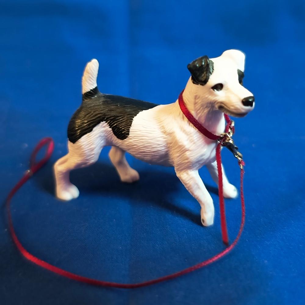 Breyer Jack Russell Dog Figurine with Leash